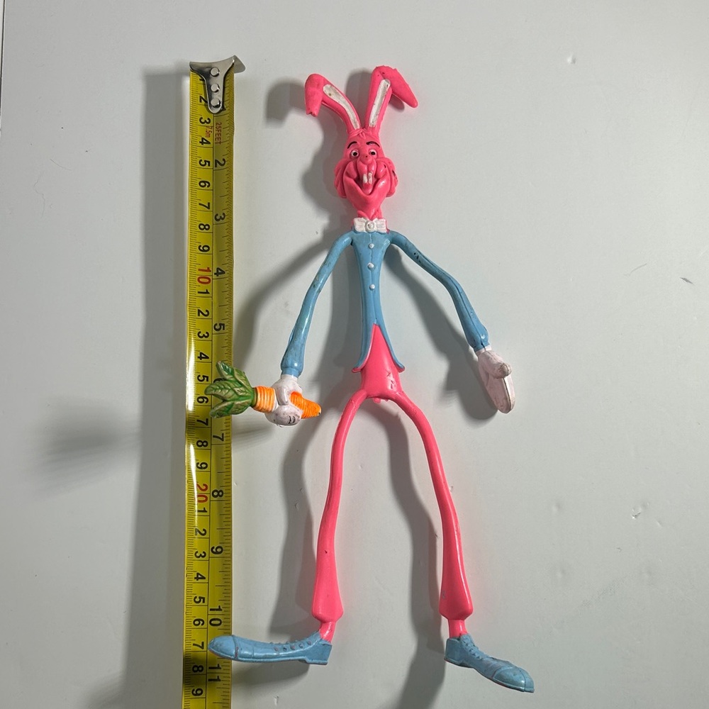Vintage Easter Bunny Bendy Toy